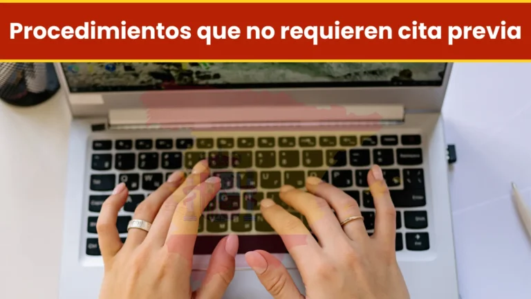 Procedimientos que no requieren cita. Procedimientos que no requieren cita.