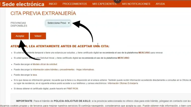 Elige tu provincia (por ejemplo, Madrid) según tu lugar de residencia, no según tu pasaporte. Elige tu provincia (por ejemplo, Madrid) según tu lugar de residencia, no según tu pasaporte.