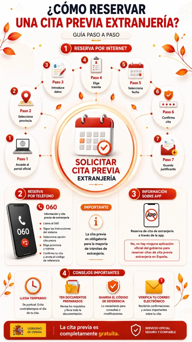 Cita Previa Extranjeria Infografía Cita Previa Extranjeria Infografía
