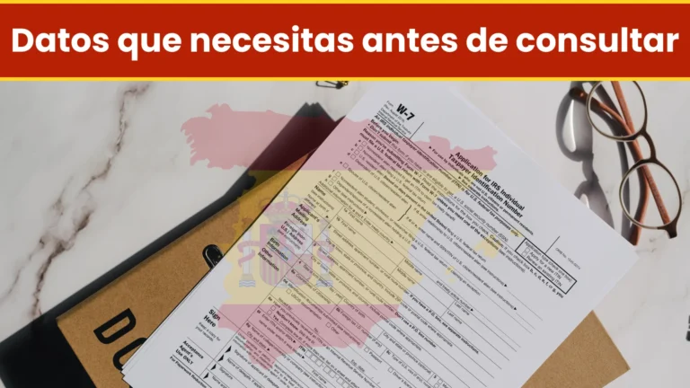 Datos que necesitas antes de consultar Datos que necesitas antes de consultar