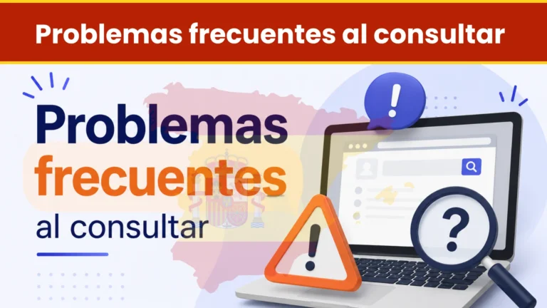 Problemas frecuentes al consultar Problemas frecuentes al consultar