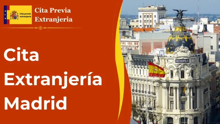 Cita Extranjería Madrid imagen destacada